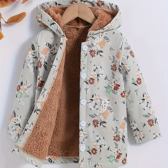 Hooded Floral Jacket - Picture 1 of 5